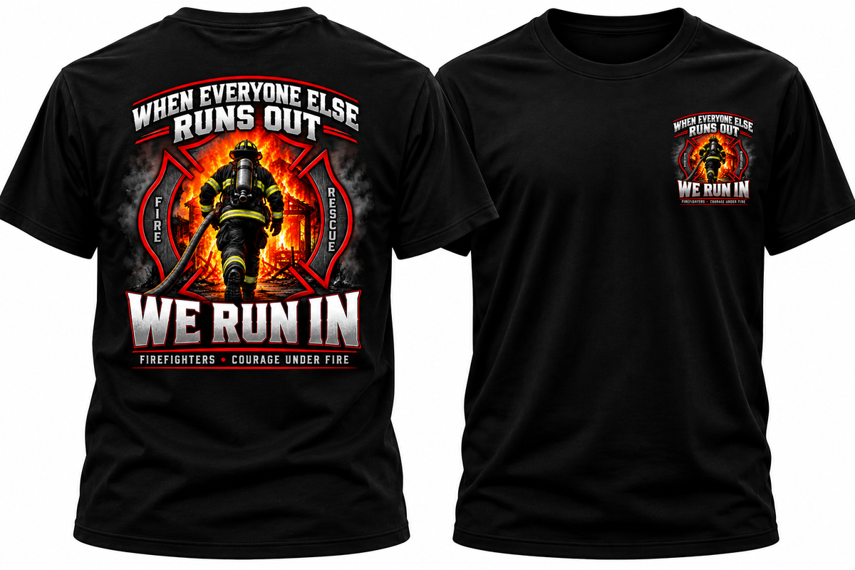 We Run in Fire Fighter Shirt