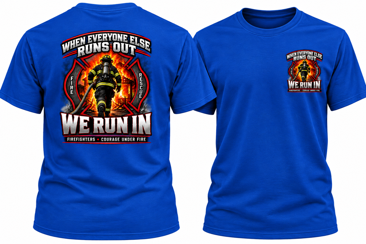 We Run in Fire Fighter Shirt