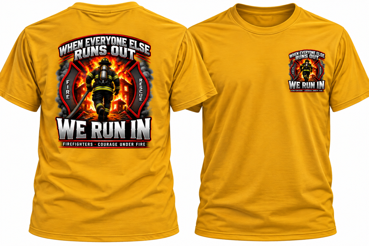 We Run in Fire Fighter Shirt