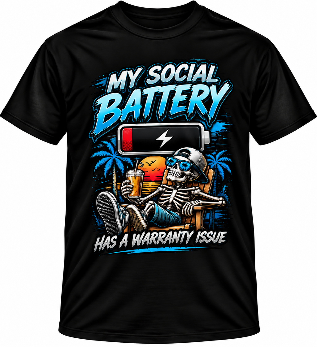 Social Battery T Shirt